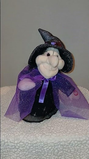 Vintage Halloween Laughing Animated Witch Plush from Kids of America