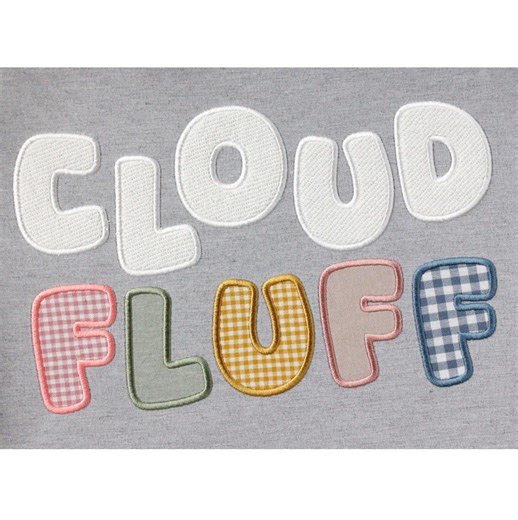 Satin Applique Font Machine Embroidery Alphabet 7 Sizes BX Format 1147 - Etsy