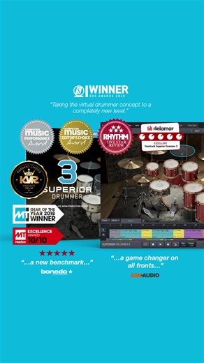 With Superior Drummer 3, you’ll have a complete drum production...