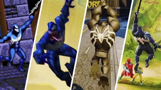 Venom web swinging evolution in Spider-Man games