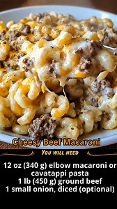 Cheesy Beef Macaroni 🧀🍝🥩 | Sophia’s Easy Recipes