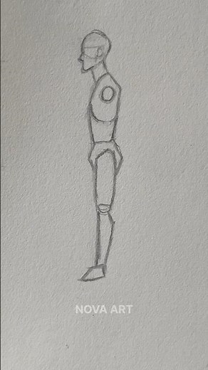 Human Figure Drawing ✨ | Anatomy Sketch#short