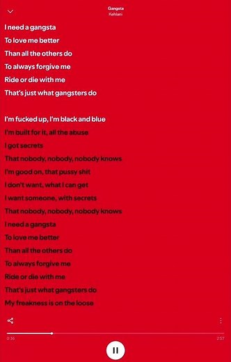 Kehlani - Gangsta | I need a gangsta #trending #viral #fypシ #songs #lyrics #gangsta #kehlani