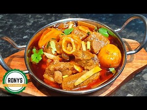 Amazing Aloo Gosht Recipe [Mutton with Potatoes] (2021) | Ronys Restaurants