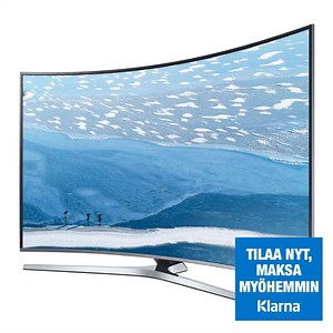 Myydyin TV juuri nyt! Samsung Curved 55" 4K UHD Smart nyt 400 euroa halvemmalla! Samsung UE55KU6675 Curved UHD Smart LED-TV tuottaa yksityiskohtaisen Ultra HD 4K -kuvan. Upea kaareva näyttö ja älykkäät ominaisuudet luovat kokonaisvaltaisen katseluelämyksen. Antenni-, kaapeli- ja sateliittiverkon HD-virittimet. | Gigantti