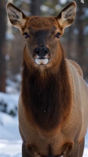 Wolf vs Elk 🐺🆚🦌 #wildscenes #camtrap #veiltail #trapping #shortvideo #shorts #animalfight
