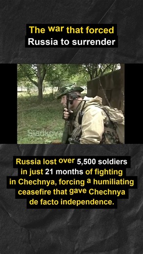 How Chechnya forced Russia to surrender in the 1990s #militaryhistory #history #shorts