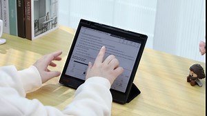 Fintie Case for 10.3" Boox Note Air4 C 2024/ Air3 C / Air3 B/W 2023 ePaper - Hybrid Slim Clear Cover Transparent Back Shell with Auto Sleep/Wake, Built-in Pencil Holder, Black