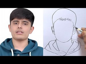 How to Draw Total Gaming / Freefire Ajju bhai ki Drawing