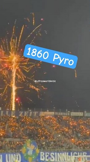 1860 München Pyro Choreo im Spiel gegen Verl #1860 #münchen #verl #pyro