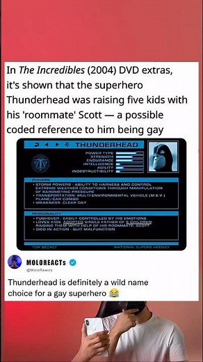 In The Incredibles (2004) DVD extras, it's shown that superhero Thunderhead was raising five kids