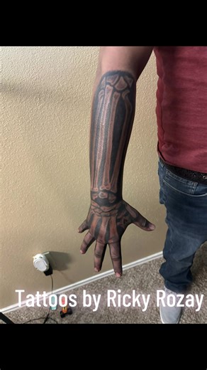 Skeleton Hand Tattoo Showcase in Dallas, TX