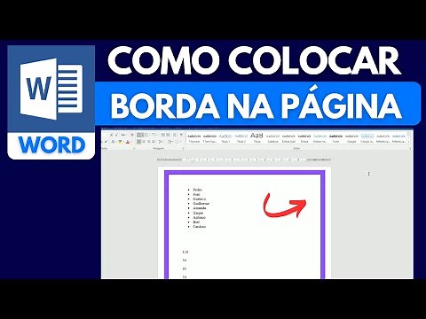 COMO COLOCAR BORDA no WORD - INSERIR BORDAS na PÁGINA