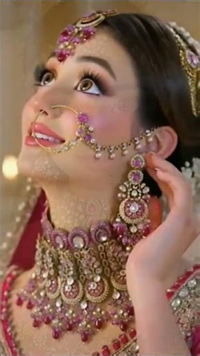 Indian princess vibes."Every bride is a queen.#IndianBride #BridalLook #BridalMakeup #WeddingVibes