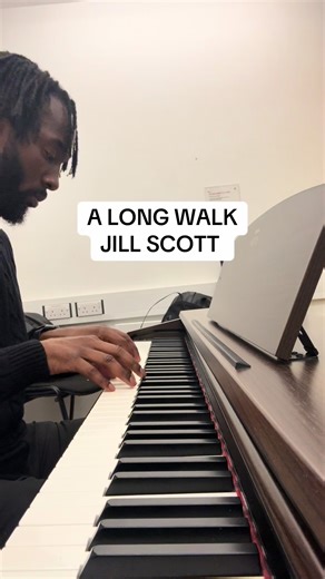 A Long Walk - Jill Scott #Jillscott #alongwalk #pianocover #fyp #jillscottmusic