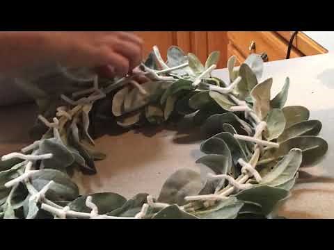 Making a Lamb’s Ear Wreath - Farmhouse Wreath DIY