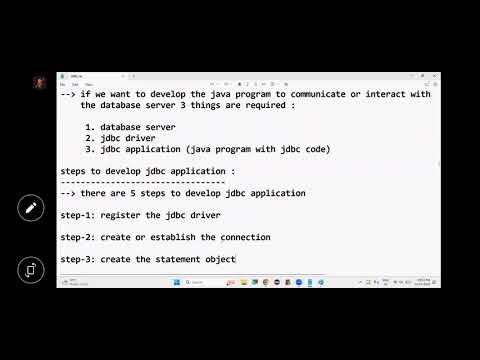 Steps to develop Jdbc-Application,JDBC Driver,its types, Driver interface, Driver-class(JDBC-DRIVER)