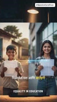 आरक्षण म्हणजे जागा हिसकावणं नाही — Representation देणं आहे”By: Rohan #ytshorts Dhivar