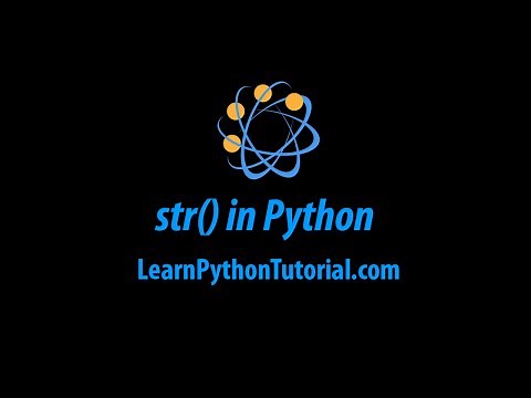 str() built-in function in Python