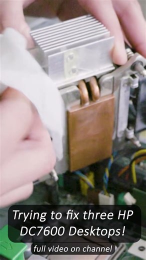 I fix three HP retro desktops! #gaming #techretro #computergaming