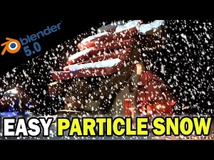 SNOW in BLENDER 5.0 - EASY Particle Simulation Tutorial