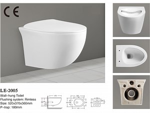 [Hot Item] CE Concealed Tank Dual Flush Ceramic Luxury Wall Hung Toilet for Hotel