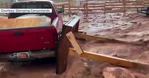 Glamping site in Southern Utah rebuilding from weekend flash flood