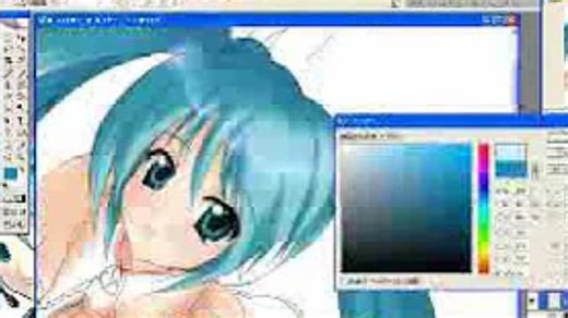 【老物】正在安装中的miku —— 绘画过程 part1