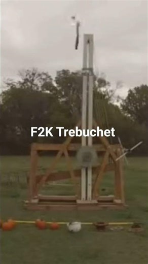 Modern FAT Floating Arm Trebuchet #trebuchet #punkinchunkin #woodworking #kinetic