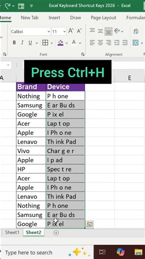 remove all unwanted spaces in 1 sec😱😱. #excel #exceltips #datacleaning