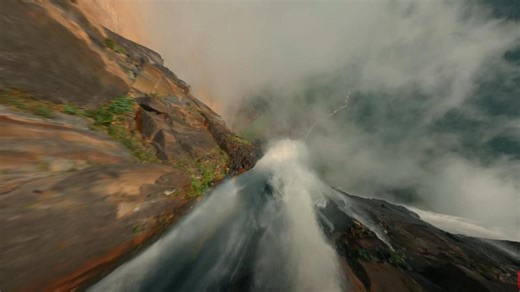Video: The World's Tallest Waterfall Like It's Never Been Seen Before