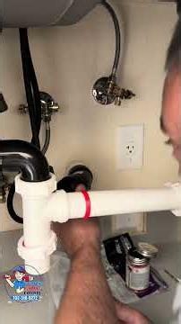 Garbage Disposal Installation #plumbing #plumber #garbagedisposal #kitchen #pipe