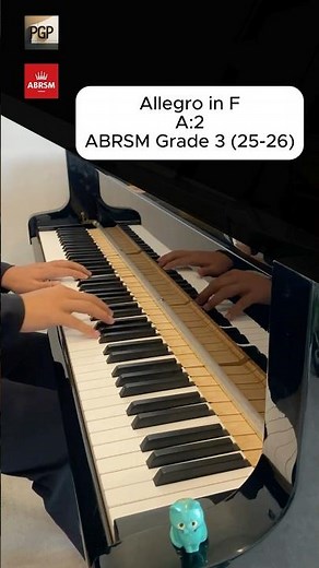 Allegro in F - ABRSM 2025 & 2026 Grade 3 A2 Piano Tutorial