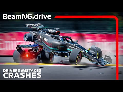Drivers Mistakes Crashes #5 | BeamNG.drive | F1 MOD