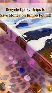 Recycle epoxy drips to save money on jumbo pours!👏🏼 | LittleLee and Rose