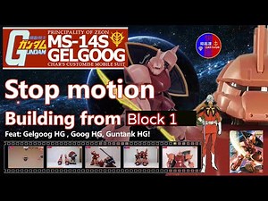 Stop motion Building Gunpla Gelgoog MS-14S MG 2.0
