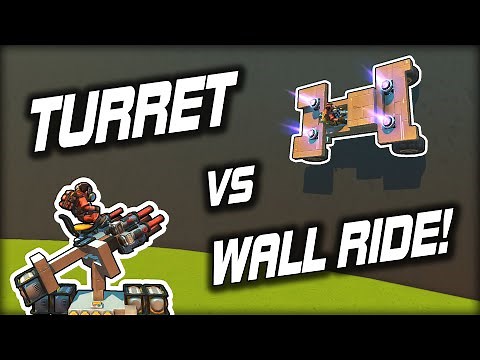 Spud Turret vs Wall Riding Car Challenge! (Scrap Mechanic Multiplayer Monday)