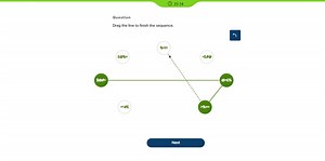35:54QuestionDrag the line to finish the sequence.Next... | Filo