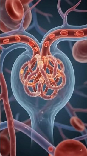 Glomerular Filtration 😱 | How Kidney Filters Blood & Forms Urine? 🩸➡️💧 #Shorts