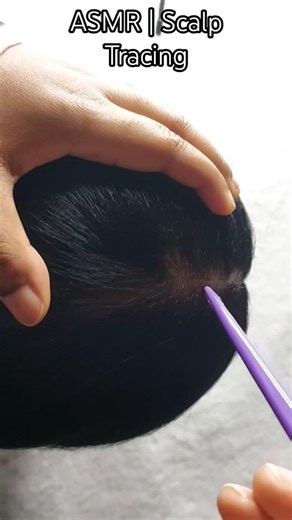 ASMR | Scalp Tracing #shorts #asmr #shortsasmr #asmrshorts #asmrscalp #hairsounds #hairplay