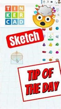 Tinkercad Sketch Tricks: Backspace to delete a point! 💯🤯#revolve