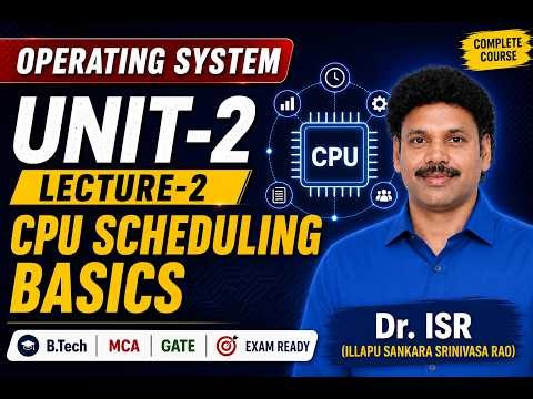 Operating System | Unit-2 | Lecture-2 | CPU SCHEDULING BASICS