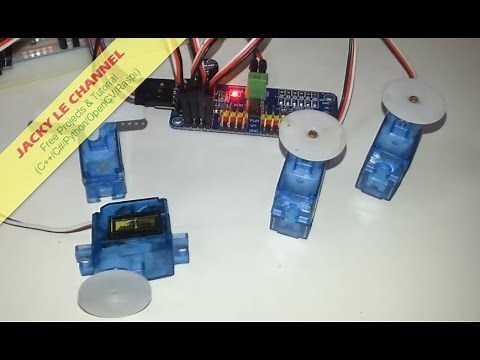Control Multi Servo motor by Raspberry Pi and PCA9685 driver