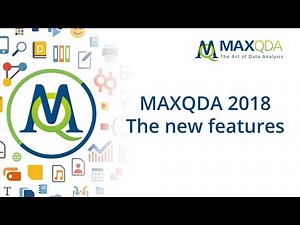 MAXQDA 2018: All the New Features