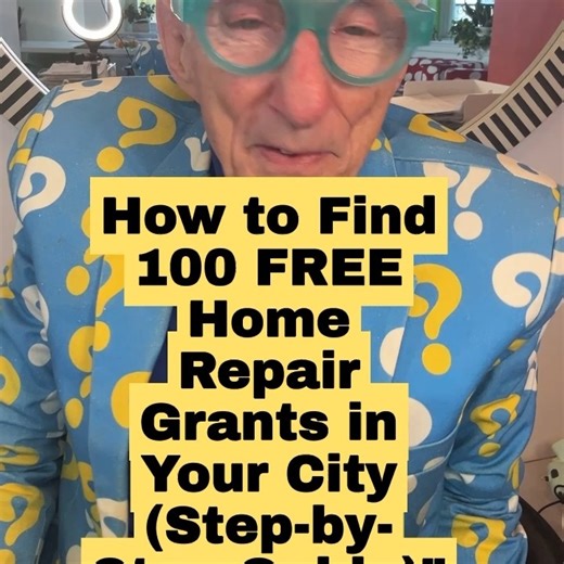 Matthew Lesko | "The Question Mark Guy" on Instagram: "How to Find 100 FREE Home Repair Grants in Your City (Step-by-Step Guide) Free Download. Http://LeskoLovesAI.com/HomeRepairs Join Our Loving Community http://LeskoHelp.com"