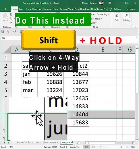 BEST way to move rows in Excel