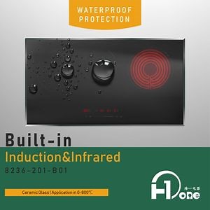 [Hot Item] 78cm Built-in 3 Burners Infrared Induction Cooker