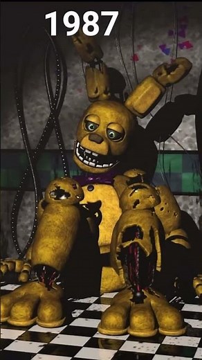 FNAF Springbonnie over the years