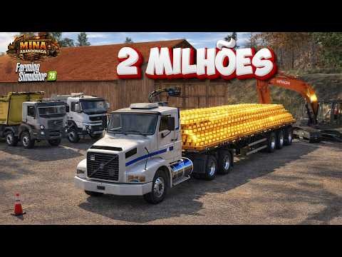 Vendemos uma carreta cheia de ouro da mina abandonada #09 | Farming Simulator 25