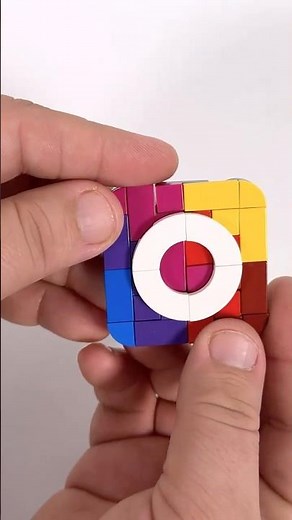 Making the Perfect Instagram Logo from LEGO #LEGOArt #Satisfying #Shorts